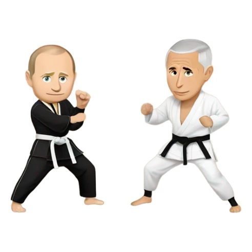 vladimir putin win entony fauci on tatami  sticker