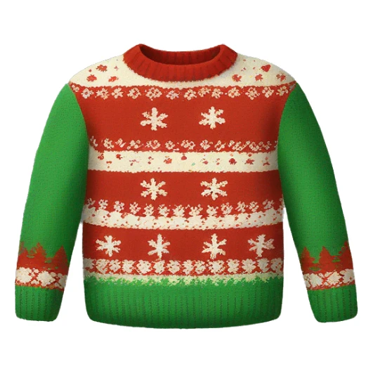 ugly christmas sweater sticker