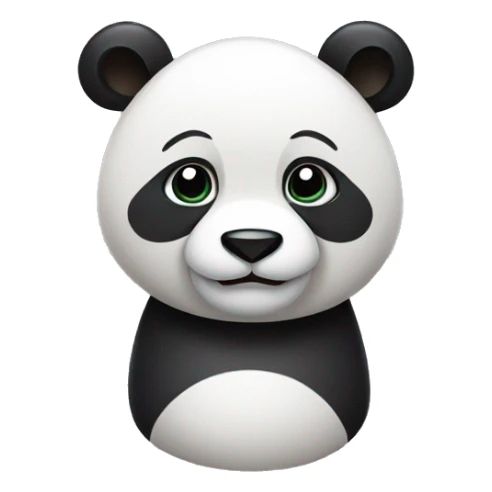 Thin and fit panda sticker