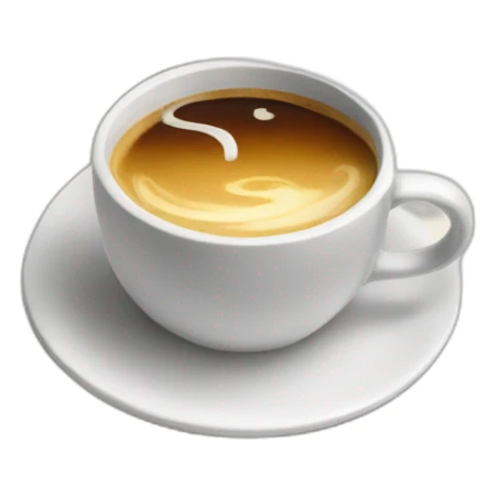 A cup of coffee on beautiful books sticker