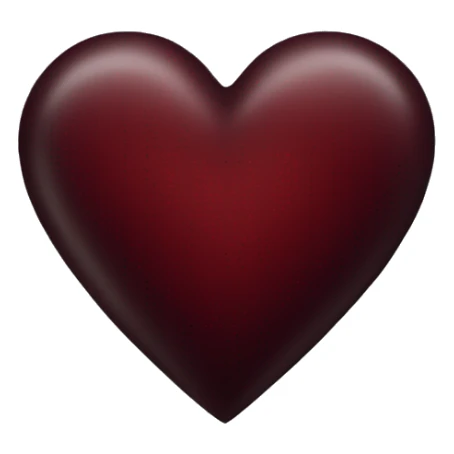 dark red heart sticker