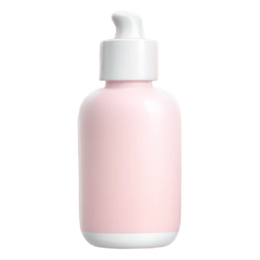 pastel pink and white skincare bottle  sticker