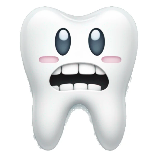 teenager tooth with a brace sticker