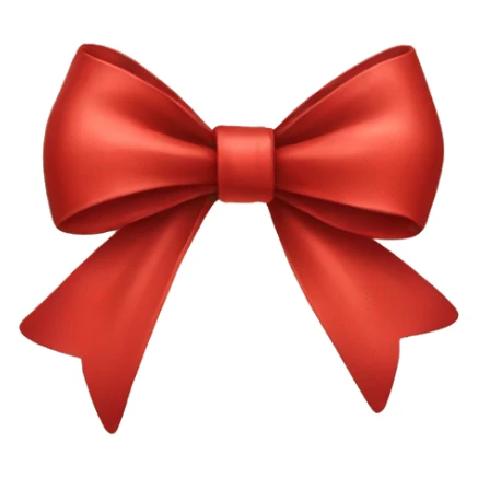 Red bow sticker