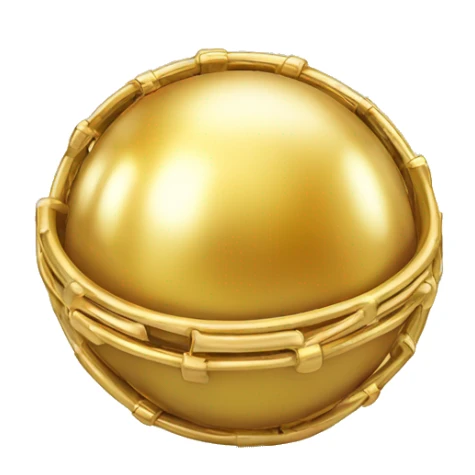 sphere of gold rings sticker