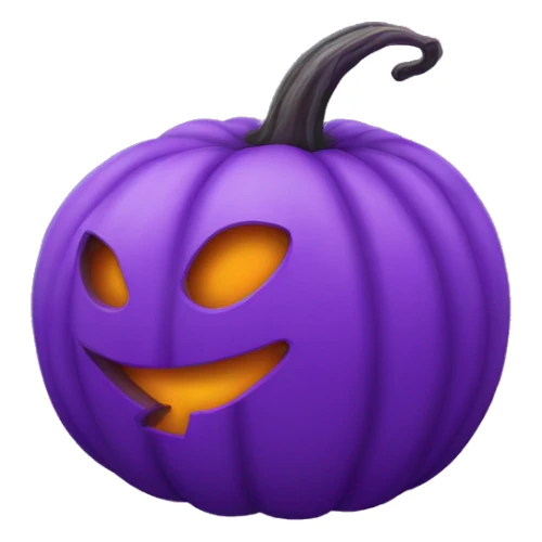 cool  Purple jack o lantern  for branding purpuse sticker
