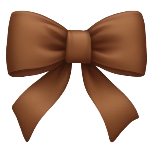 Brown bow  sticker