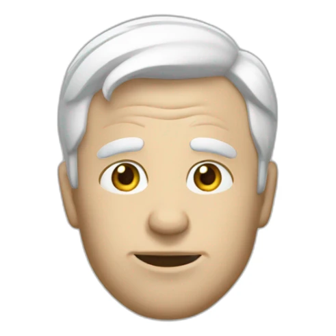 Un homme blanc qui rizz sticker