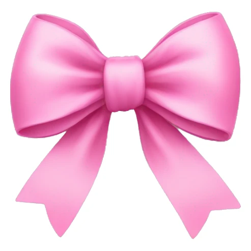 Pink bow sticker