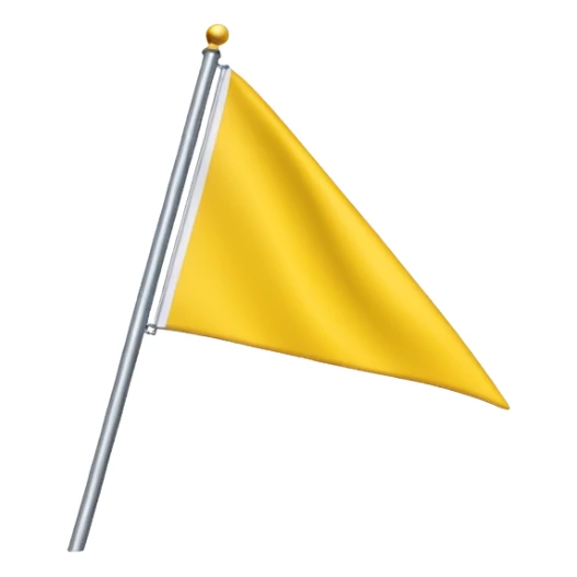 Triangular flag of yellow colour🚩and yadav written on it  sticker