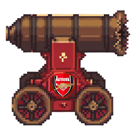 Arsenal Football Club cannon sticker