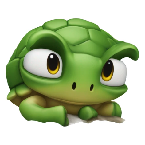 schildkröte auf insel mit schatz sticker