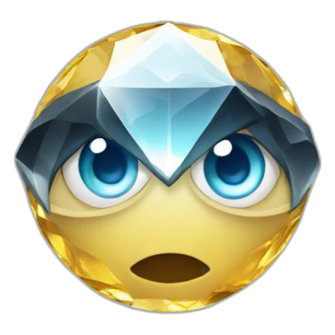 Diamond eyes sticker