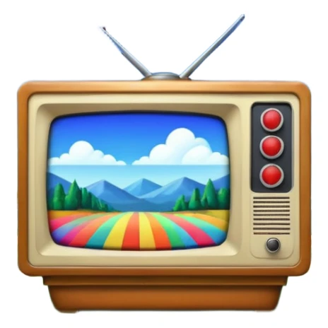 thumbnail picture mac os, retro video preview tv icon, landscape in video sticker