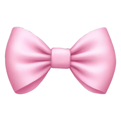 baby pink bow sticker