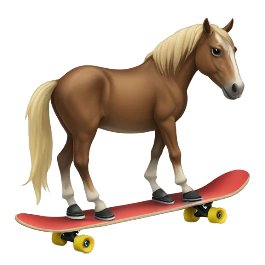 Horse on a skateboard sticker
