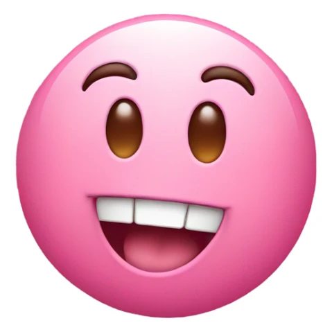 Emoji with heart eyes and Laughing one hand over the mouth sticker