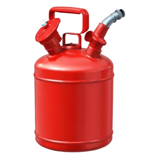 red gas can ios emoji with handle and cap 2d sticker