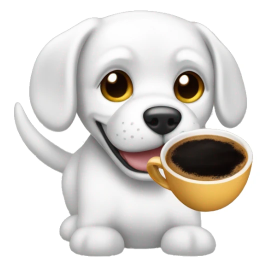 Perro blanco con negro y café manejando moto sticker