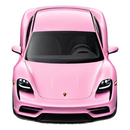Porsche taycan light-pink color  sticker