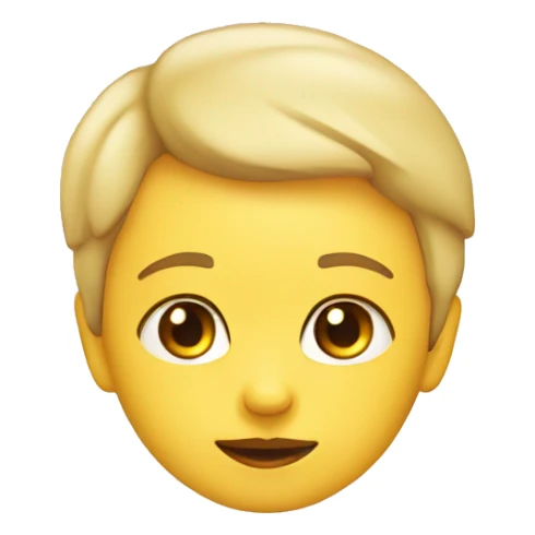 Star, baby yellow, blush cheeks, sticker