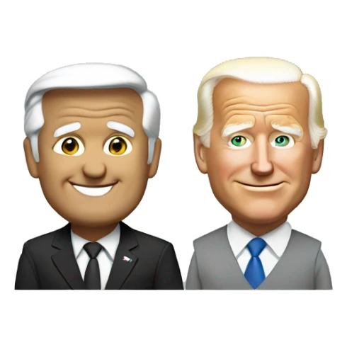 Donald Trump and Joe biden sticker