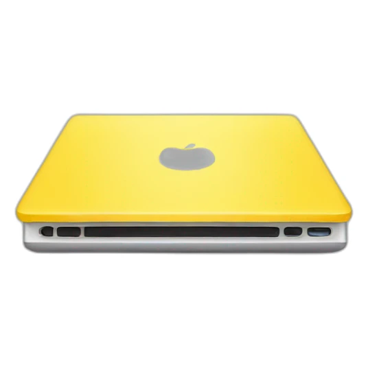Yellow laptop sticker