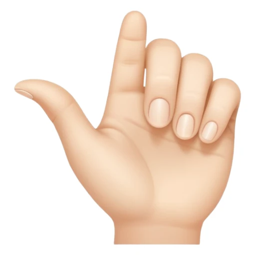 Mano con il mignolo all' in sù sticker