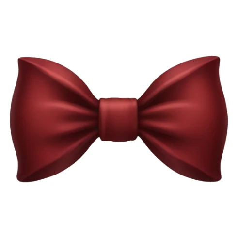 dark red bow sticker
