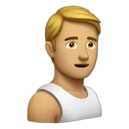 Homme qui fait un dabe sticker