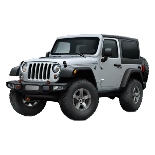 Grey jeep rubicon 392 with 4 doors sticker