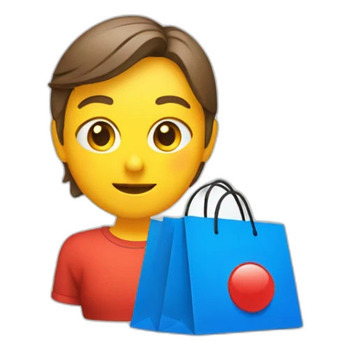 shopping discount application with primary color #F25C55 sticker