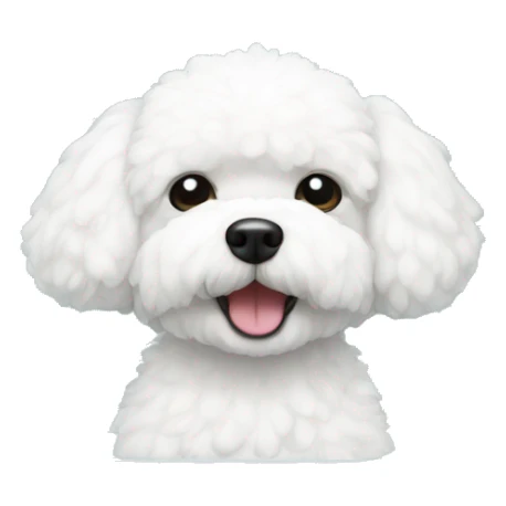 bichon frise in a bathtub, sticker