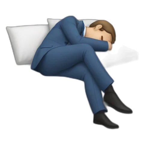 Macron sleep sticker