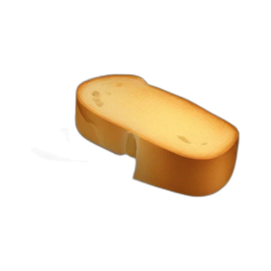 A piece of bread and a cup of coffee. sticker