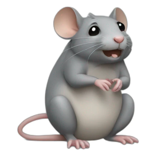 Un rat qui fume sticker