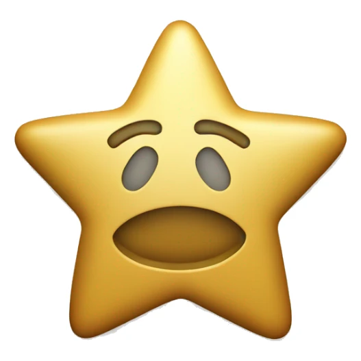 3D thick coin icon, star in center sticker