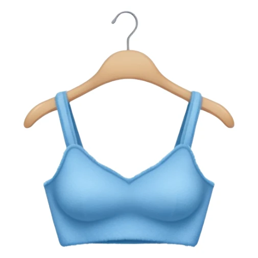 super realistic isolated blue cashmere crop top sticker
