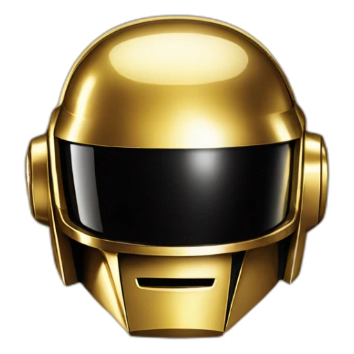 daft punk gold sticker