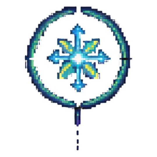 symbol of spirituality with glowing aura sticker