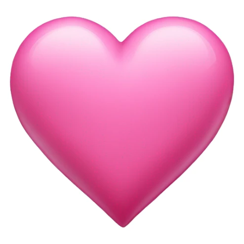 Pink heart with rebon sticker