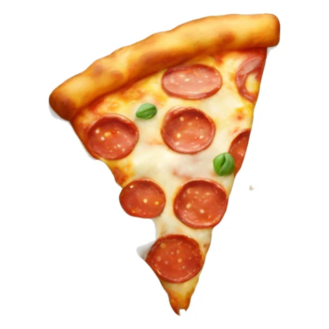 pizza dipped in milk glass sticker