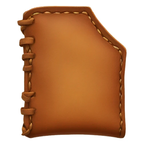 piece of leather sticker