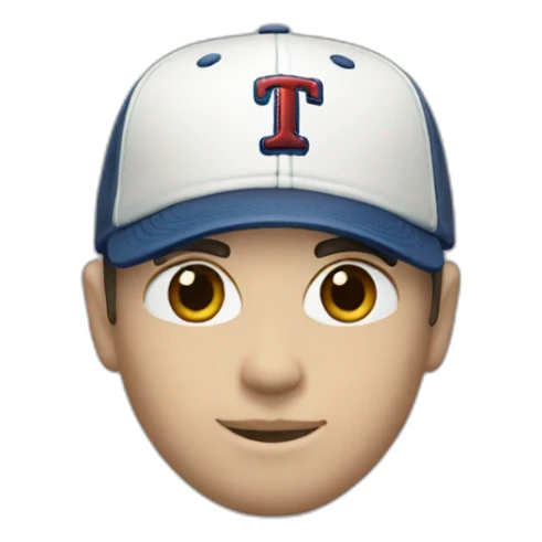 pale man with dark hair wearing a titleist baseball cap sticker