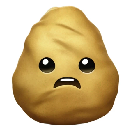 Potato wearing a hoody sticker