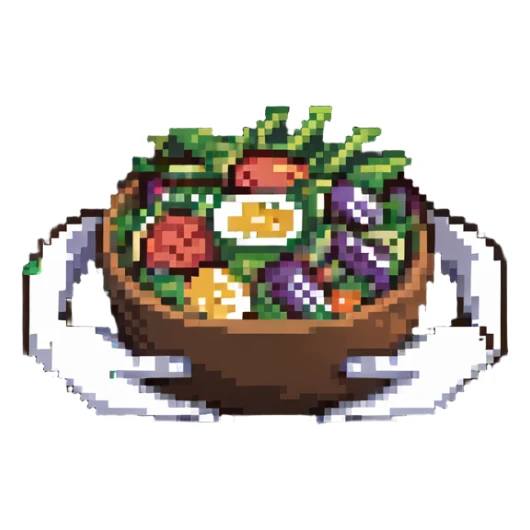 hands holding a salad bowl sticker