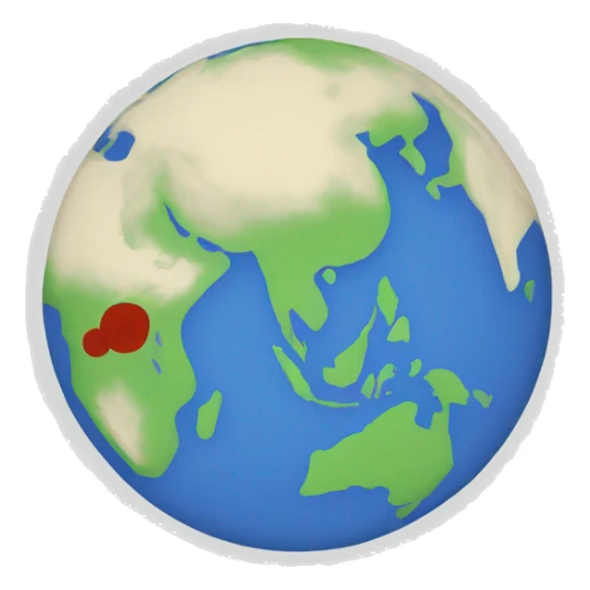 Image of the asian continent sticker