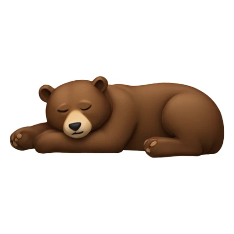 Sleeping bear sticker