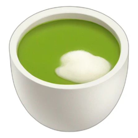 Matcha late with coconut milk from Sturbuks sticker