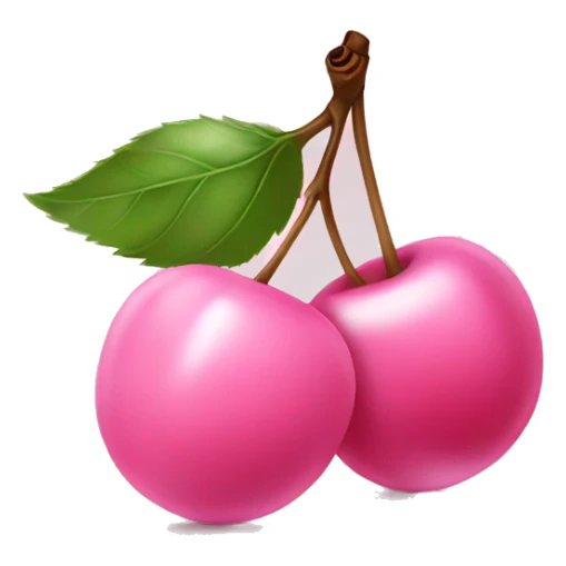baby pink cherry sticker